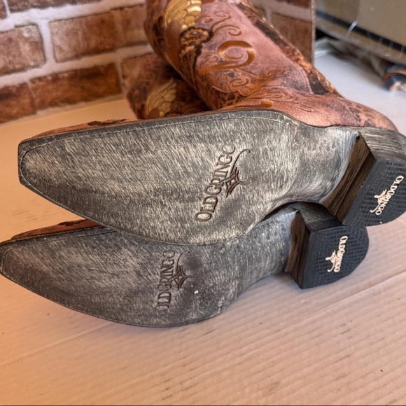 Old Gringo Pink and Gold Grace Boots - Picture 5 of 6